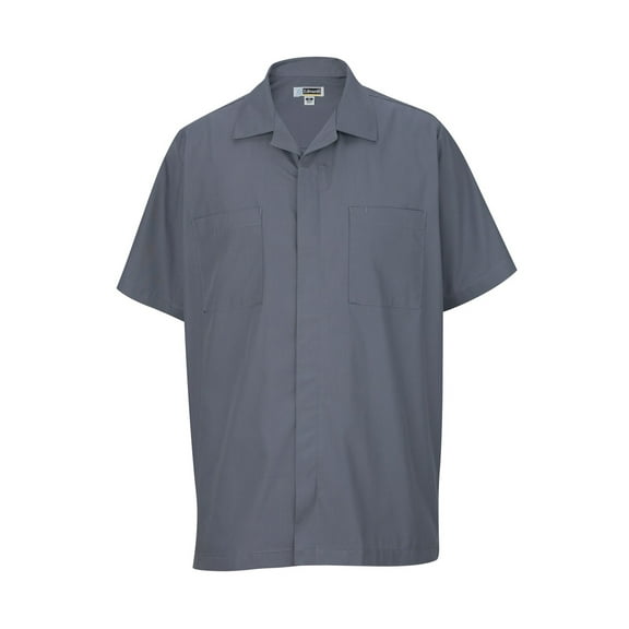 Essential Zip-Front Service Shirt, 2XL, PEWTER