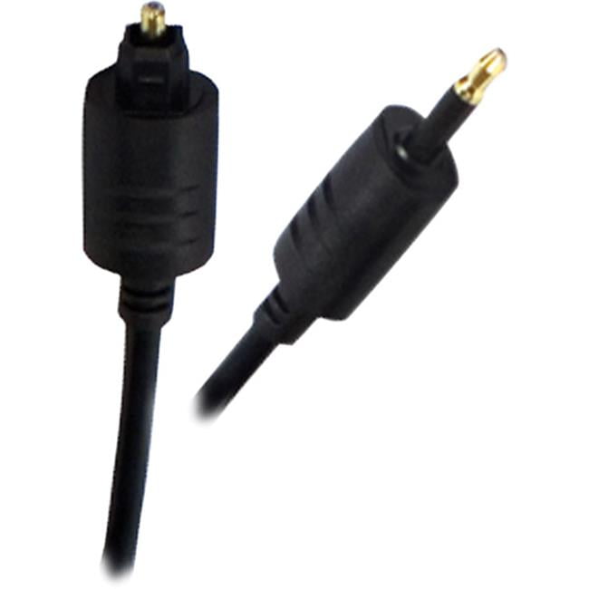 QVS FCTKM06 6 ft. Toslink to MiniToslink Digital Optical Audio Cable