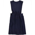 thumbnail image 2 of Cookie's V-Neck Pleated Jumper (Special Order Sizes) - navy, 6x (Little Girls), 2 of 2