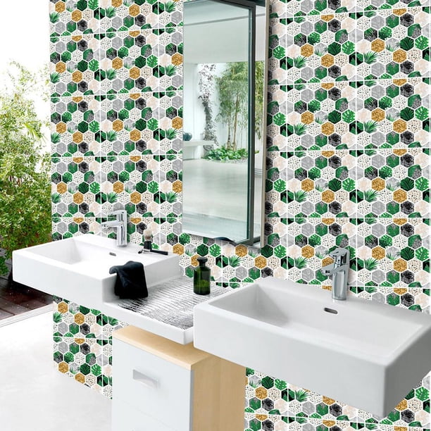 10 Piezas Adhesivas de Pared Adhesivas de PET DIY para La Decoración para hogar Del de Cocina F Soledad Etiqueta de la pared autoadhesiva