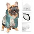 thumbnail image 3 of Honeii Celestial Cat And Flowers Print Small Dog Hoodies Pet Hooded Sweatshirts Fall Winter Puppy Cat Sweaters Warm Clothes for Small Dogs Outfits Costume-X-Large, 3 of 7