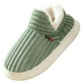 thumbnail image 2 of longantii Fluffy Slippers for Women Men, Cloud Slippers Pillow Warm Fuzzy House Slippers, Thick Sole Anti-Skid Cozy Plush Booties(Mint Green), 2 of 5