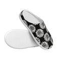 thumbnail image 3 of KLL White Sunflowers Pattern Adult Unisex Cozy Slippers,Fuzzy Slip-on Slippers TPR Sole Slippers Comfort Plush Home Footwear for Indoor & Outdoor-13, 3 of 7