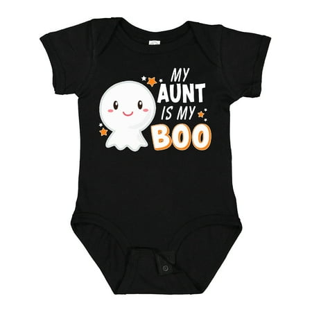 

Inktastic My Aunt is My Boo with Cute Ghost Gift Baby Boy or Baby Girl Bodysuit
