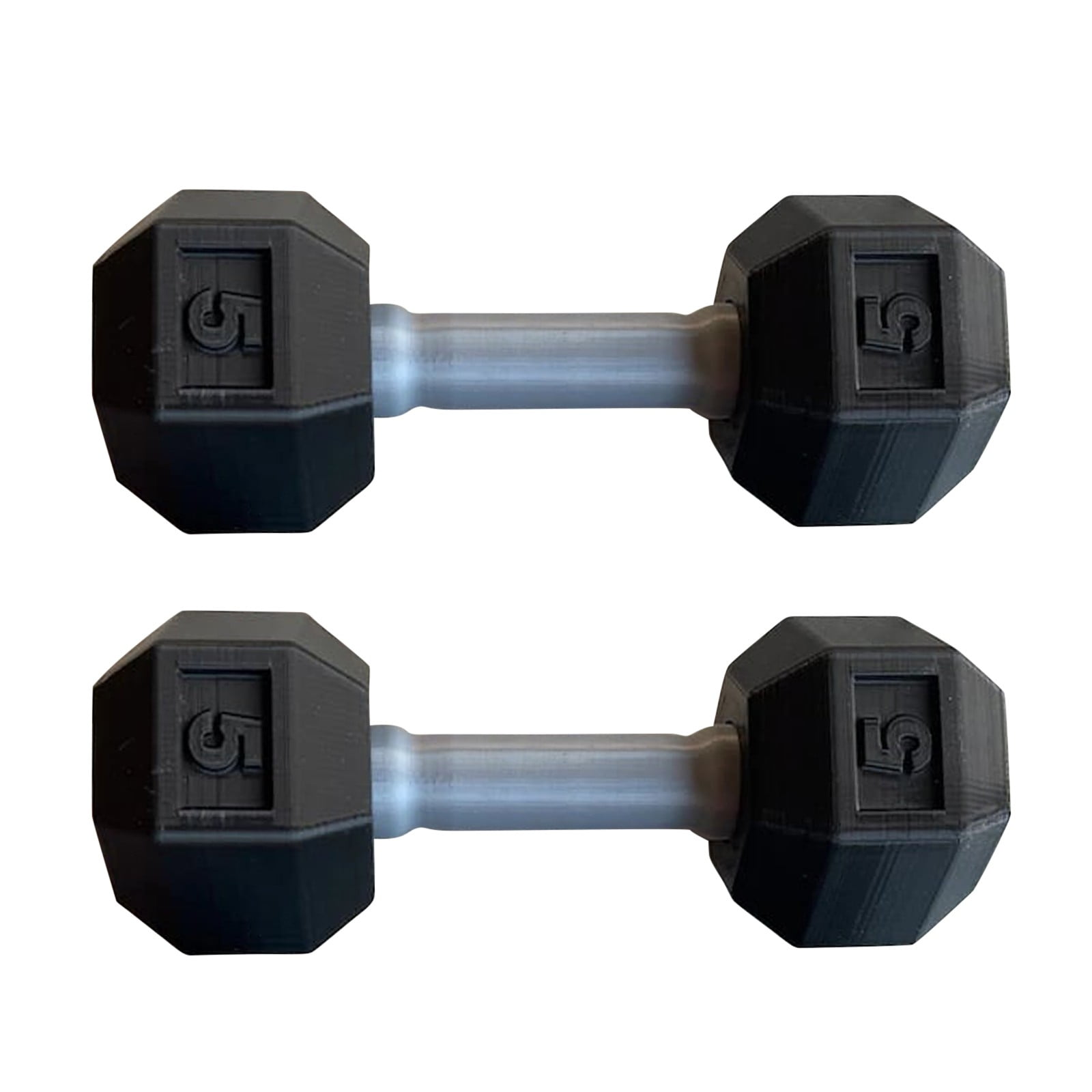 Lightweight Anti-Slip Dumbbell, Rubber Blue, 2 Count