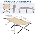 thumbnail image 5 of Sweetcrispy Collapsible Camping Cot for Adults, 73" x 36" Portable Folding Sleeping Cot, Khaki, 5 of 5