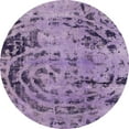 thumbnail image 1 of Ahgly Company Indoor Round Abstract Purple Purple Abstract Area Rugs, 6' Round, 1 of 6