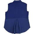 thumbnail image 2 of Camisa Abotonada para Mujer Alfani Azul Pequeña, 2 of 2