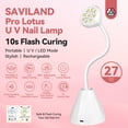 thumbnail image 2 of Lámpara UV SAVILAND de 27 W, luz UV para uñas de gel con sensor inteligente, 2 of 8