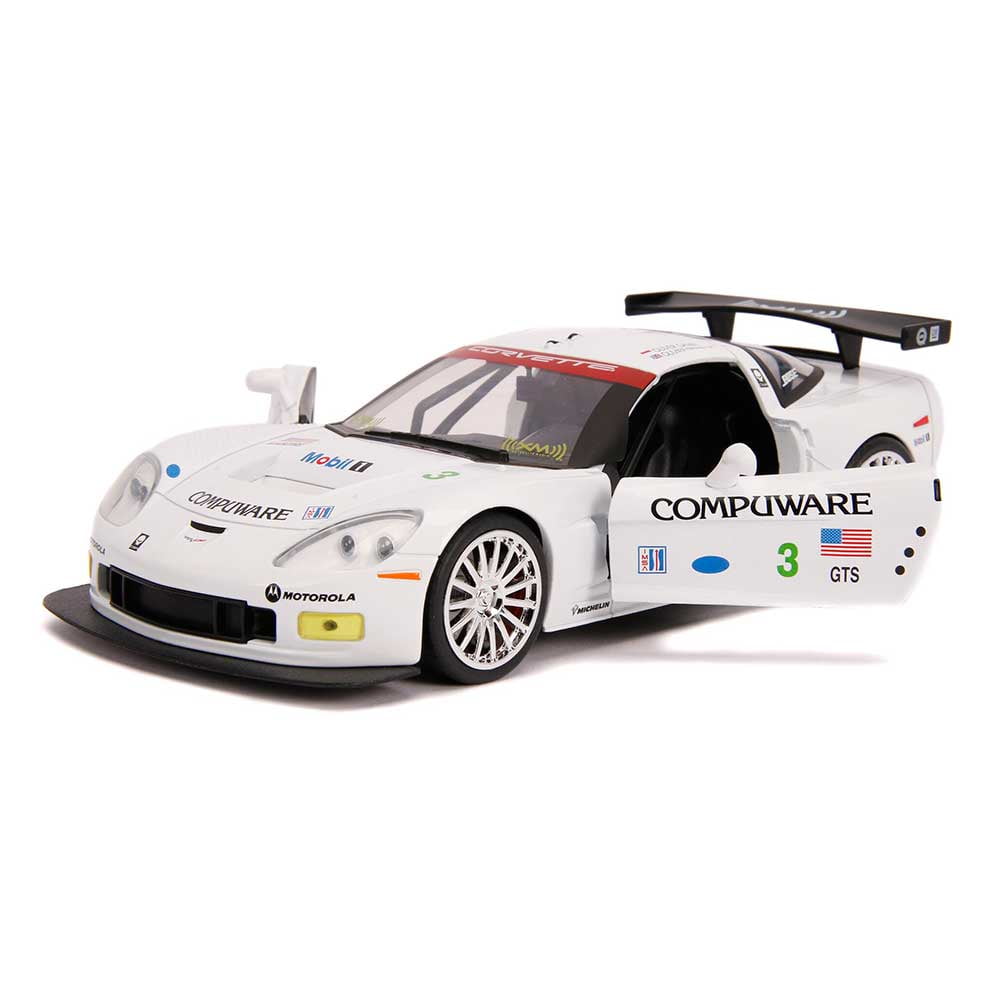 Jada Toys 31651 2005 Chevrolet Corvette C6-R No3 Olivier Beretta Oliver  Gavin Compuware Bigtime Muscle 1 by 24 Diecast Model Car Play Vehicle