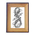 thumbnail image 1 of Two Chinese Dragon Animal Photo Frame Exhibition Display Art Desktop Painting, 1 of 3