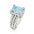 thumbnail image 3 of Ross-Simons 3.00 Carat Sky Blue Topaz Ring With White Topaz Accents in Sterling Silver, Women's, Adult, 3 of 6