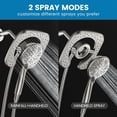 thumbnail image 4 of KINGTACK High Pressure Shower Heads, 7.2Inch 2 in 1 Rainfall Shower Head & Handheld Showers with Magnetic Docking System, 10-Setting Handheld Shower Head with 59" Rotatable Stainless Steel Hose, 4 of 9
