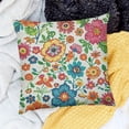 thumbnail image 3 of BANET Vibrant Floral Indoor/Outdoor Accent Throw Pillow Cover - Perfect for Home Decor and Patio Chic 20x20in, 3 of 6