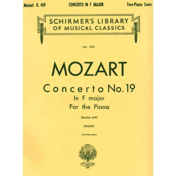 Mozart Concerto in F Major K.459 2P4H 2028 J3