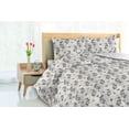 thumbnail image 3 of Ambesonne Autumn Down Alternative Quilt Comforter, Grunge Botanical Leafy Print, Twin XL, Pale Grey Grey Dust, 3 of 5