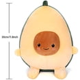 thumbnail image 3 of Coussin en Peluche Avocat Mignon en Forme de Fruit Jouet en Peluche, 3 of 5