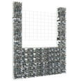 thumbnail image 6 of vidaXL U-shape Gabion Basket with Posts Basket Wire Fence Retaining Wall Iron, 6 of 113