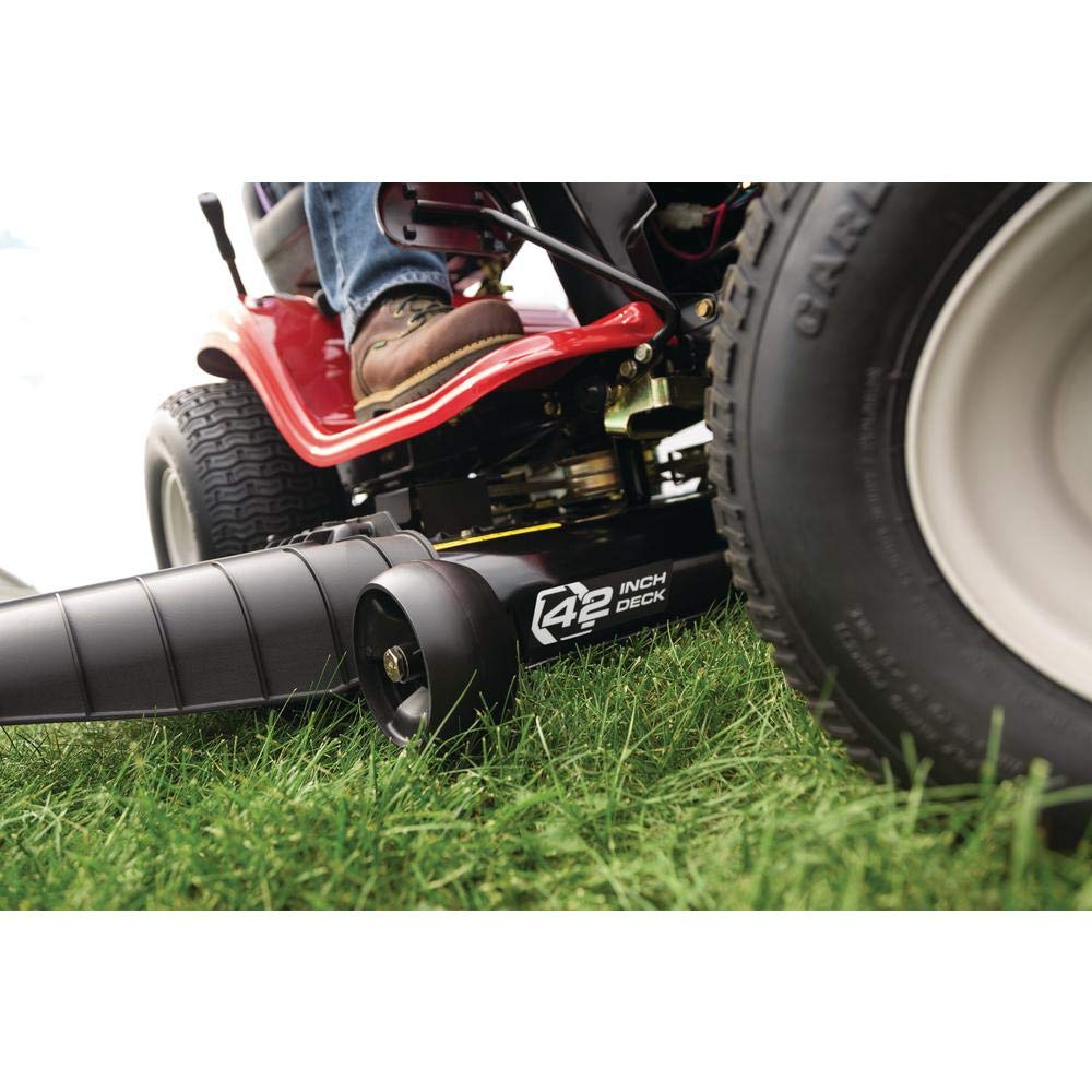 Troy Bilt Bronco 42 in. 19 HP Briggs & Stratton Automatic Drive Gas Riding Lawn Tractor with Mow in Reverse - image 4 of 7