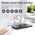 thumbnail image 4 of Reproductor de CD portátil Bluetooth 5.1 ZYOKATA con altavoces HiFi, color morado, 4 of 7
