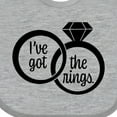thumbnail image 4 of Inktastic I've Got the Rings- Ring Bearer Boys or Girls Baby Bib, 4 of 4