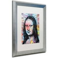 thumbnail image 2 of Trademark Fine Art "Mona Lisa" Canvas Art by Dean Russo, White Matte, Silver Frame, 2 of 4