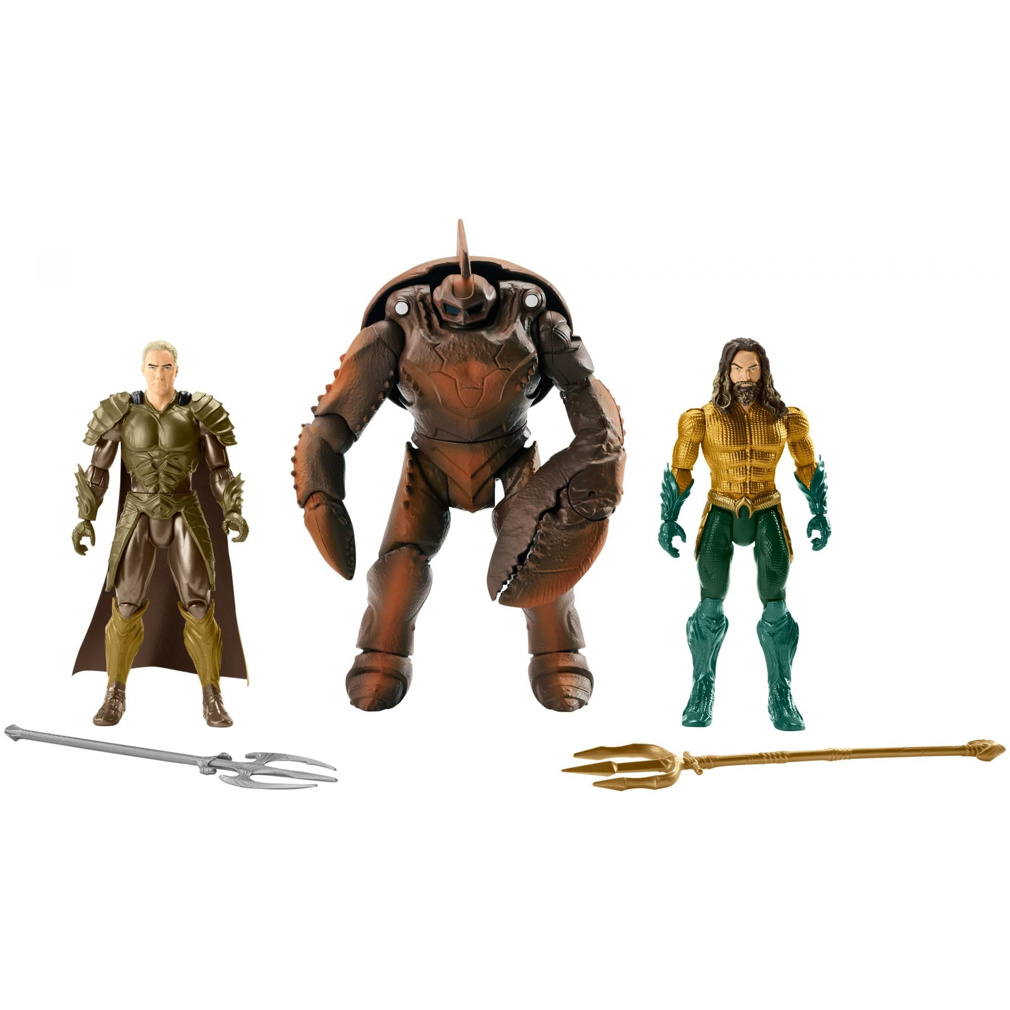 Aquaman Movie Action Figures 3-Pack with Aquaman, Orm, & Brine King -  