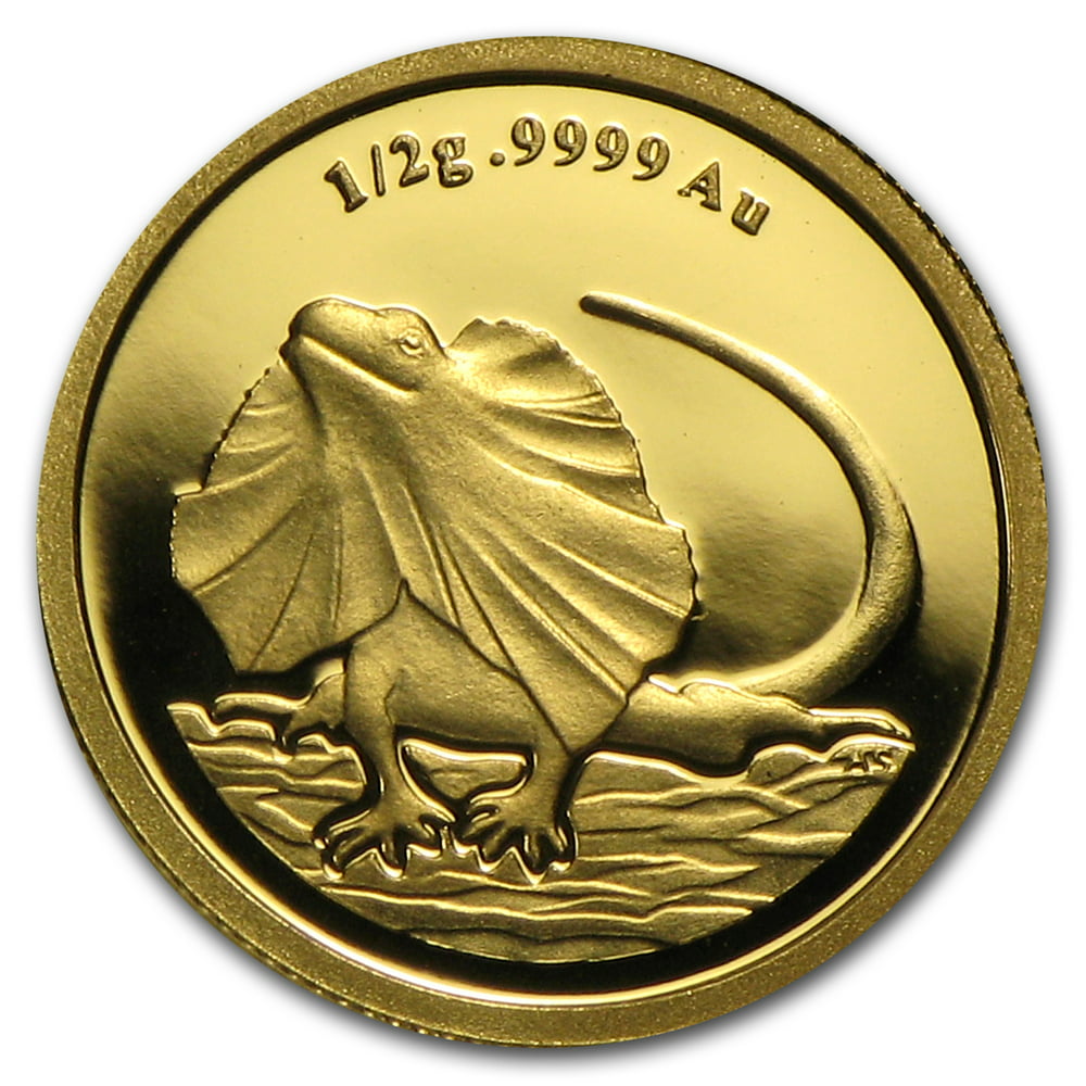 Royal Australian Mint 2013 Australia 1/2 gram Gold 2 Frilled Neck
