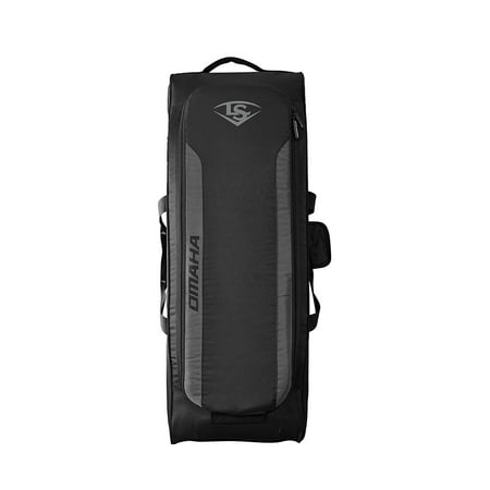 Louisville Slugger Omaha Rig Wheeled Baseball Bag Black Louisville Slugger Omaha Rig Wheeled Baseball Bag Black