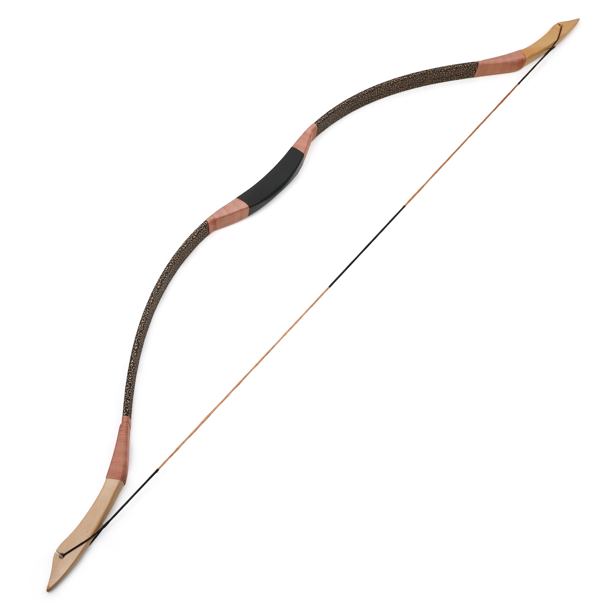 100 Lbs Traditional Recurve Bow Beech Wood & Epoxy Resin One-Piece Archery Bow