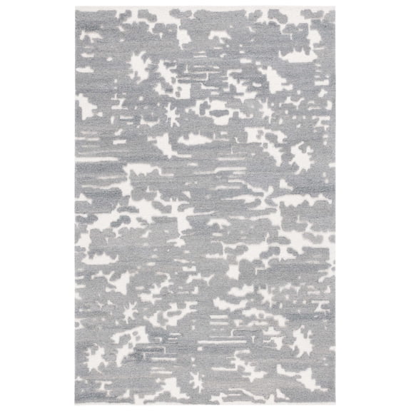SAFAVIEH Chatham Isidora Geometric Area Rug, Grey/Ivory, 8' x 10'