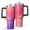 Black-3, variant on 40oz Tumbler with Handle and Straw, Vacuum Insulated Stainless Steel Travel Mug, Fits Car Cup Holder, Neon Fluid Print