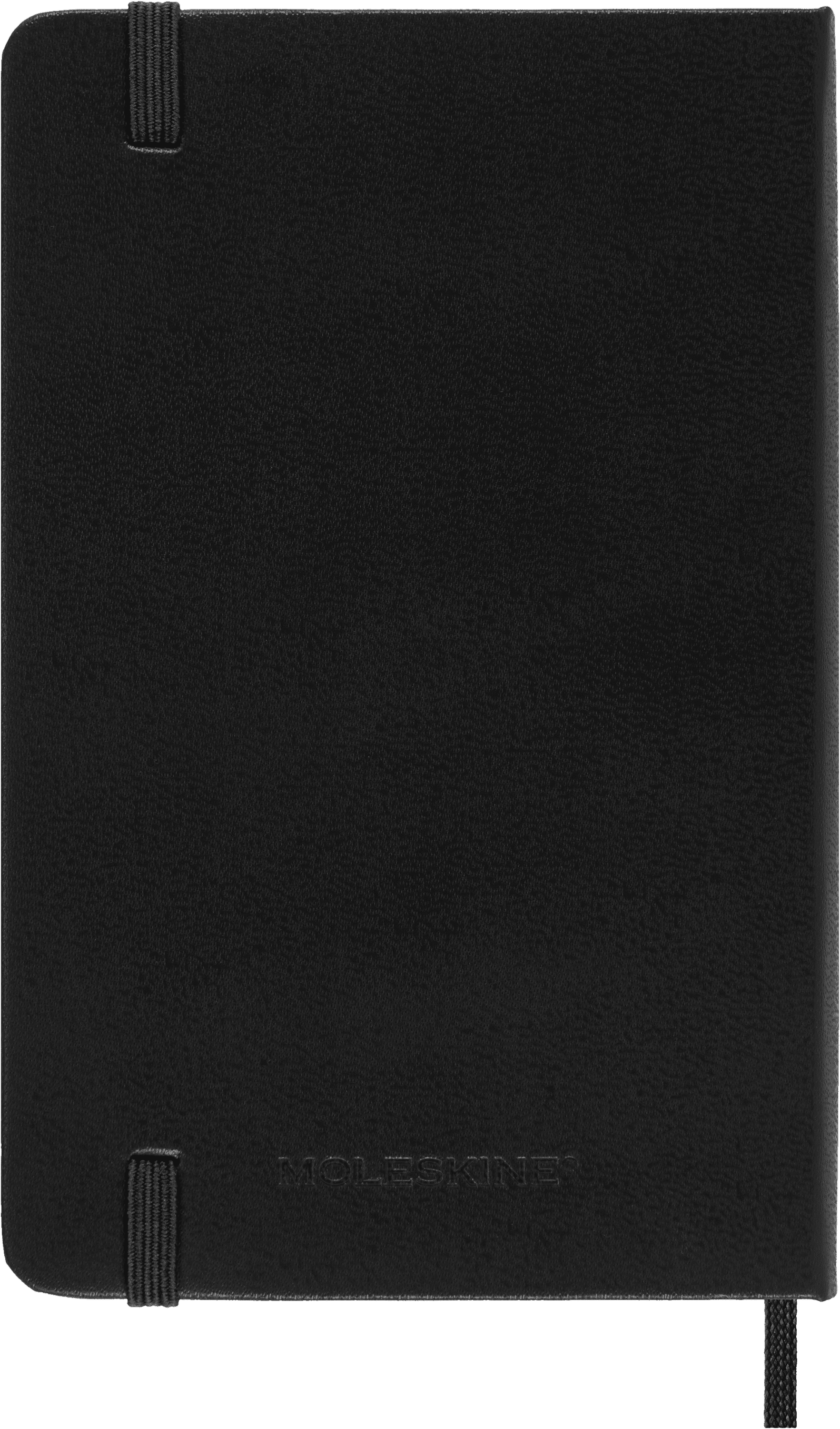 Moleskine Classic 12 Month 2025 Weekly Horizontal Planner, Hard Cover, Pocket (3.5" x 5.5"), Black, 144 Pages