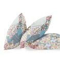 thumbnail image 4 of Arizona Patchs Floraux Jeter Tissu Oreiller en Rose Brun 18x18, 4 of 5