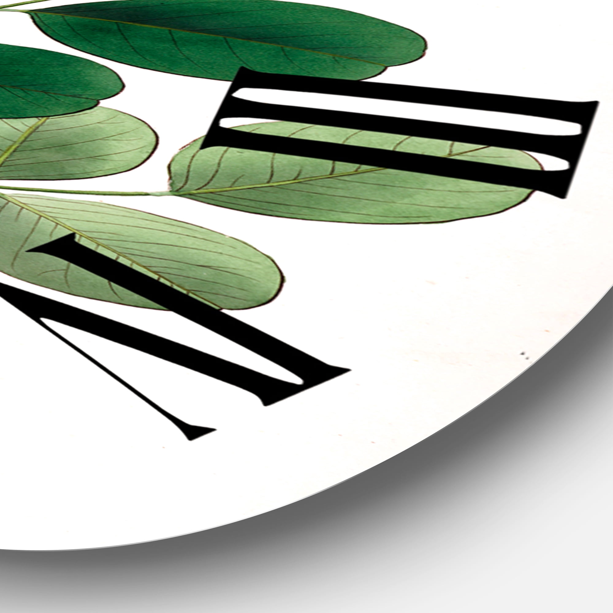 Designart 1 in Quartz Farmhouse Wall Clock