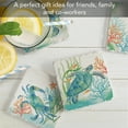 thumbnail image 5 of Thirstystone Sea Life Serenade 4-Pack Tumbled Tile Coasters 4" Square, 5 of 7