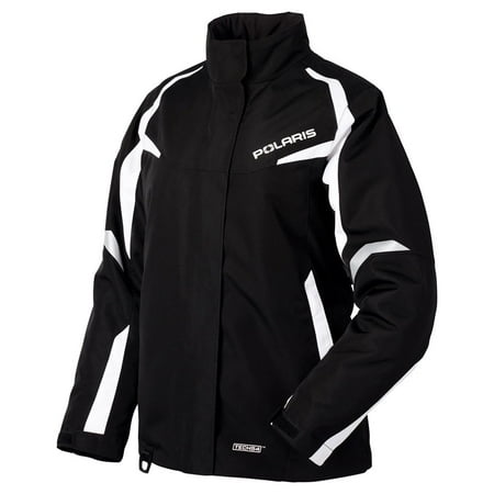 Polaris Womens Northstar 2.0 Snowmobile Jacket Insulated Waterproof Black White - 286244112