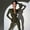 Army Green, variant on Zip Up Front Long Sleeve Sexy Jumpsuit (M, Black)