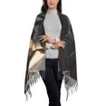 thumbnail image 3 of Cauagu Pilot Cat In Vintage Plane Print Women Wrap Shawl tassels Scarves Retro Scarf 77.6"X28.3", 3 of 8