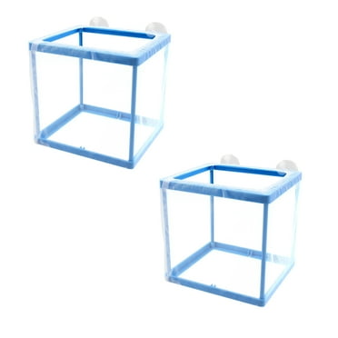 Aquaneat Fish Tank Breeder 2 pcs Small Mesh Net Fry Saver Aquarium Spawn Hatchery Isolation