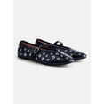 thumbnail image 2 of No Boundaries Women's Grommets Mary Jane Flats, 2 of 5