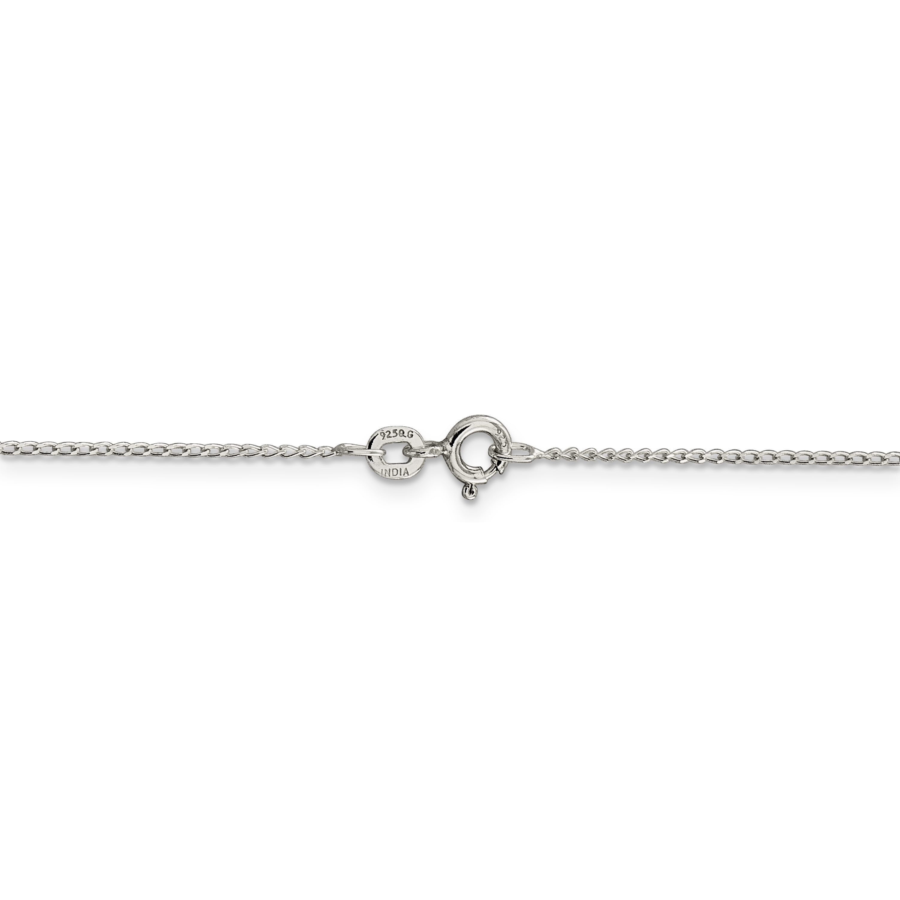 925 Sterling Silver Beaded 18 inch Chain Necklace Pendant Charm Bead Station Fine Jewelry for Women Gifts for Her, Women's, Size: 18 in Length x 1 mm