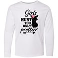 thumbnail image 3 of Inktastic Hunting Girls Hunt Too Only Prettier with Doe and Arrow Long Sleeve Youth T-Shirt, 3 of 5