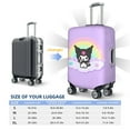 thumbnail image 5 of Kuromi and My Melody Travel Luggage Cover Suitcase Protector Anti Scratch Suitcase Cover Washable Baggage Covers, 5 of 7