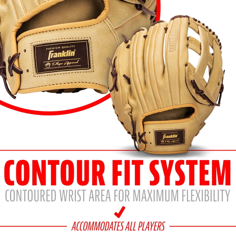 Franklin Sports CTZ5000 Cowhide Leather Baseball Outfield Glove