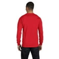 thumbnail image 2 of Hanes Comfort Soft Crew Neck Long Sleeve Pullover T-Shirt (Men's), Red, 2 of 2