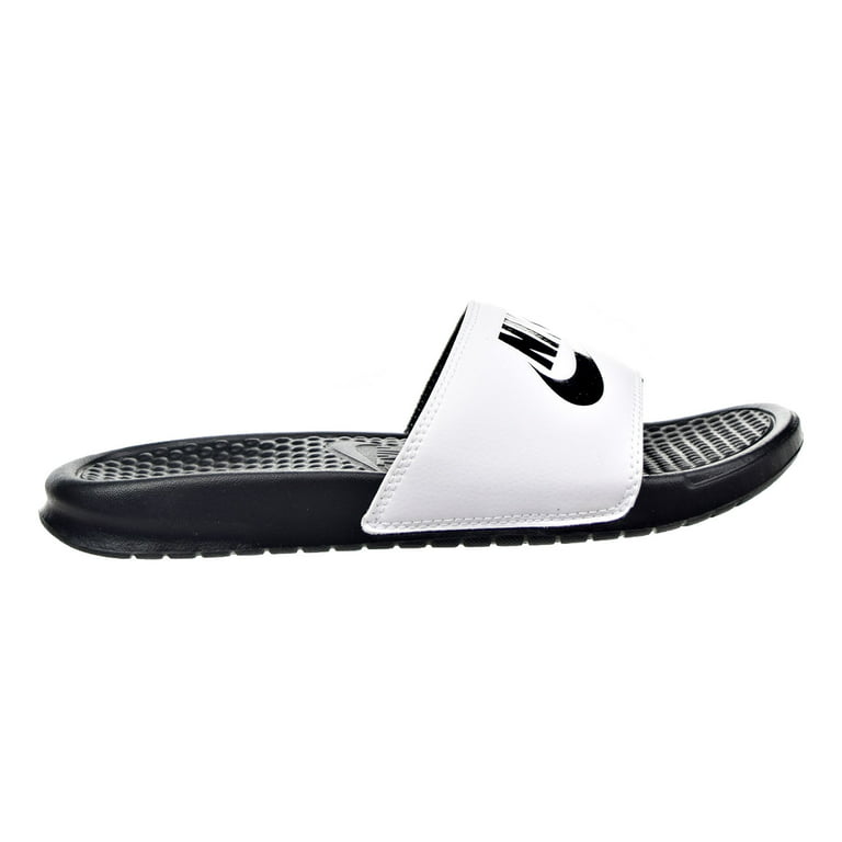 Benassi JDI Men's Sandals White/Black 343880-100 - Walmart.com
