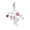 Cupid God of Love, variant on S925 Sterling Silver Cute Sitting Baby Dragon Charm, Pink Enamel Fantasy Animal Bead for Women’s European Bracelets