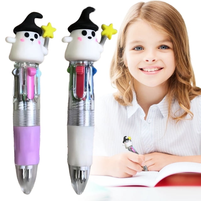 WHEANG Four Color Ballpoint Pen Cute And Portable Four Color Pen 1ML