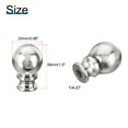 thumbnail image 2 of Uxcell 1.5" Tall Aluminum Lamp Finials Cap Knob, Lamp Screw Holder Tapped 1/4 27, Nickel Color, 2 of 5